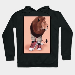 Lion wearing Sneakers Hoodie